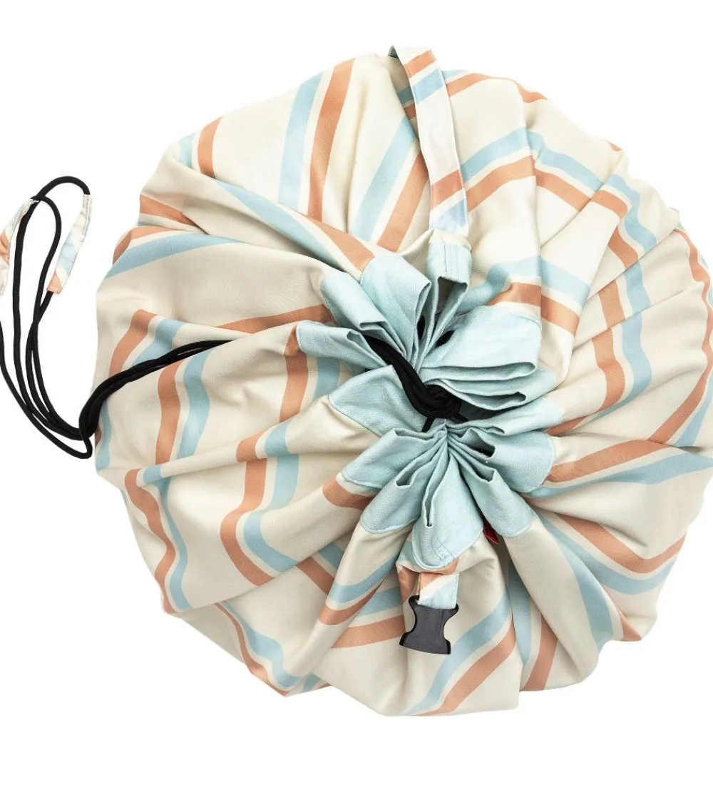 Play&Go Opbevaringstæpper*Legetøjstæppe - Outdoor - Ø140 cm - Stripes