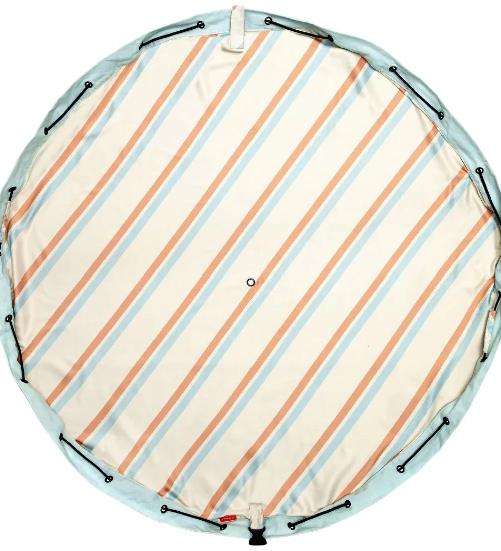 Play&Go Opbevaringstæpper*Legetøjstæppe - Outdoor - Ø140 cm - Stripes