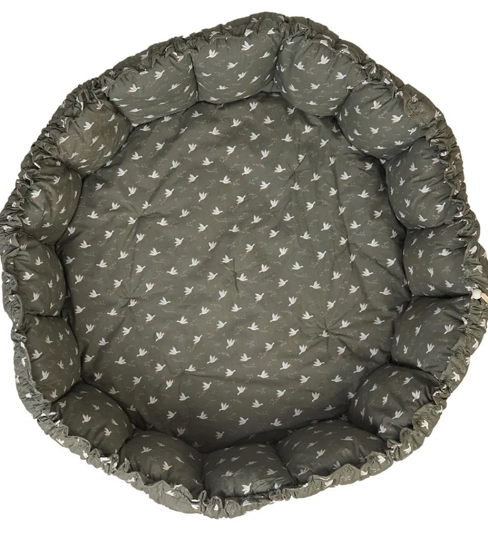 Play&Go Legetæpper Og Legegulve|Tæpper*Legetæppe - 3-i-1 - Ø130 cm - Bloom Birds