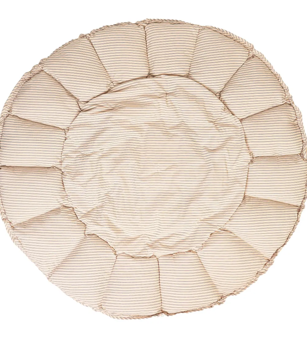 Legetæpper Og Legegulve|Tæpper-Play&Go Legetæppe - 3-i-1 - Ø130 cm - Bloom Stripes Blue