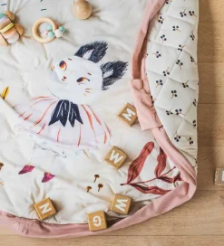 Play&Go Legetæpper Og Legegulve|Opbevaringstæpper*x Moulin Roty Legetøjstæppe - 3-i-1 - Ø120 cm - Aprés La