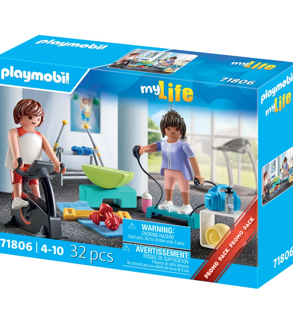 Trælegetøj-Playmobil My Life - Fitness Træning - 71806 - 32 Dele