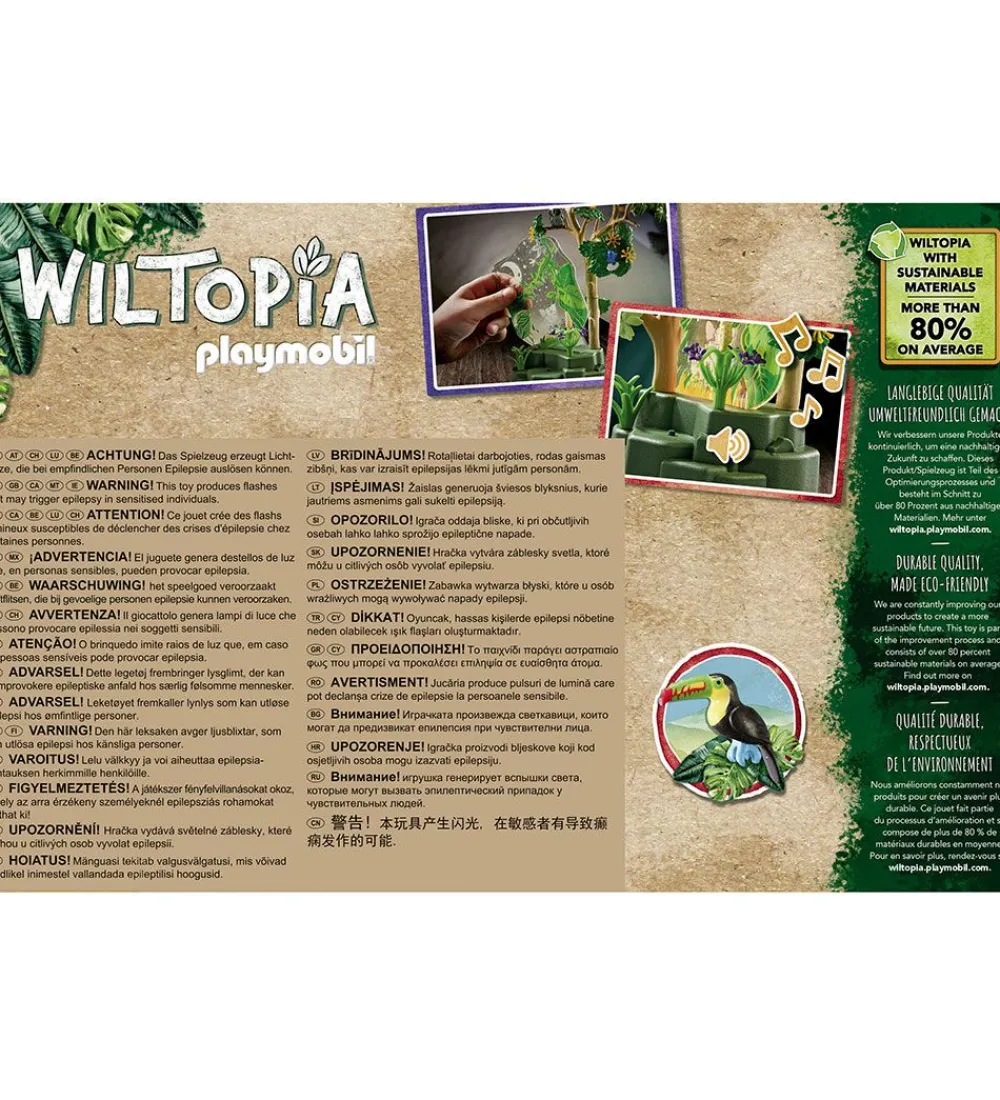 Playmobil Natlamper|Lamper*Wiltopia - Regnskovs-natlampe - 71009 - 69 Dele