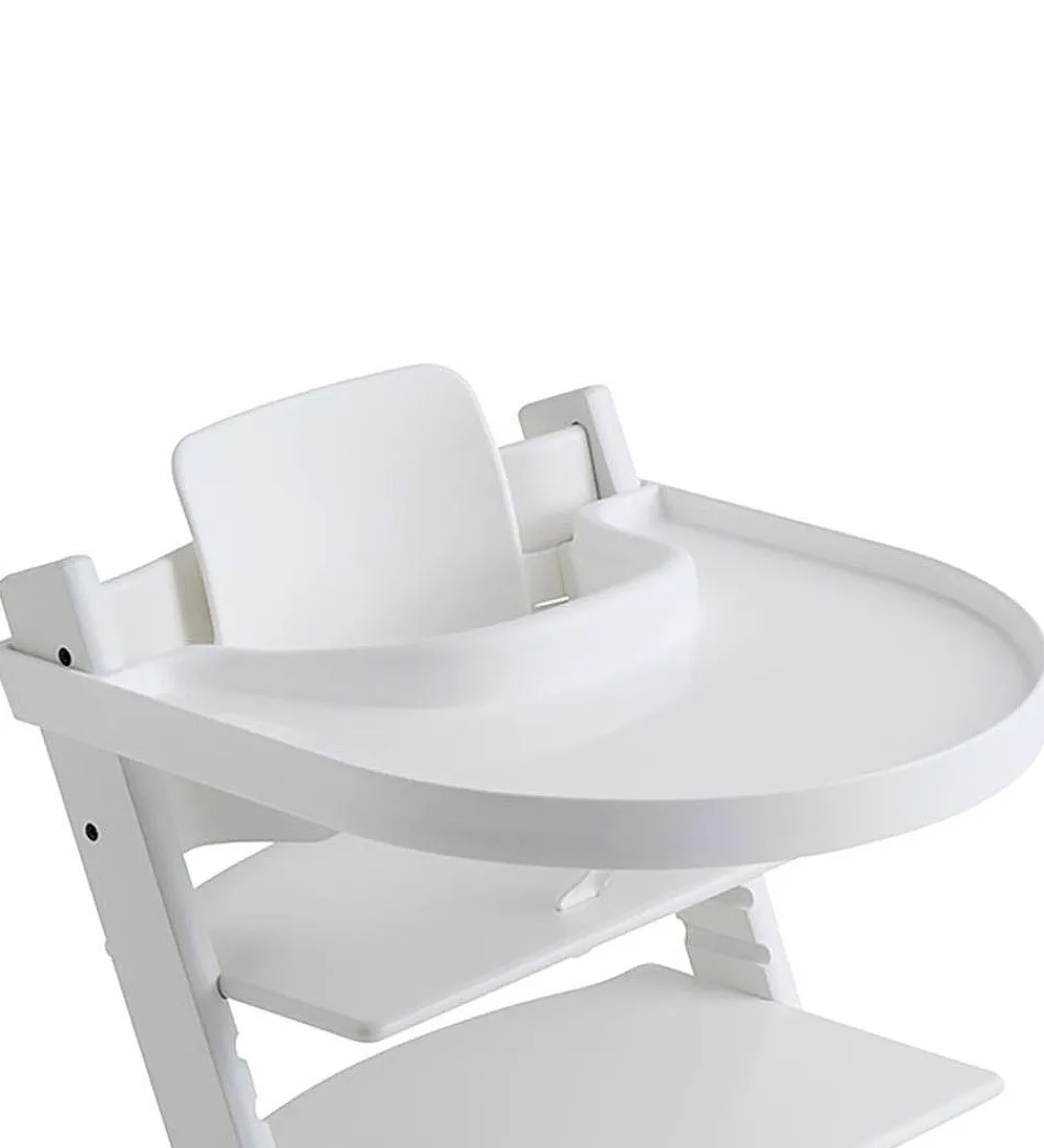 Højstole-Playtray Bord Til Tripp Trapp Højstol - 47,5x27,5 cm - Hvid