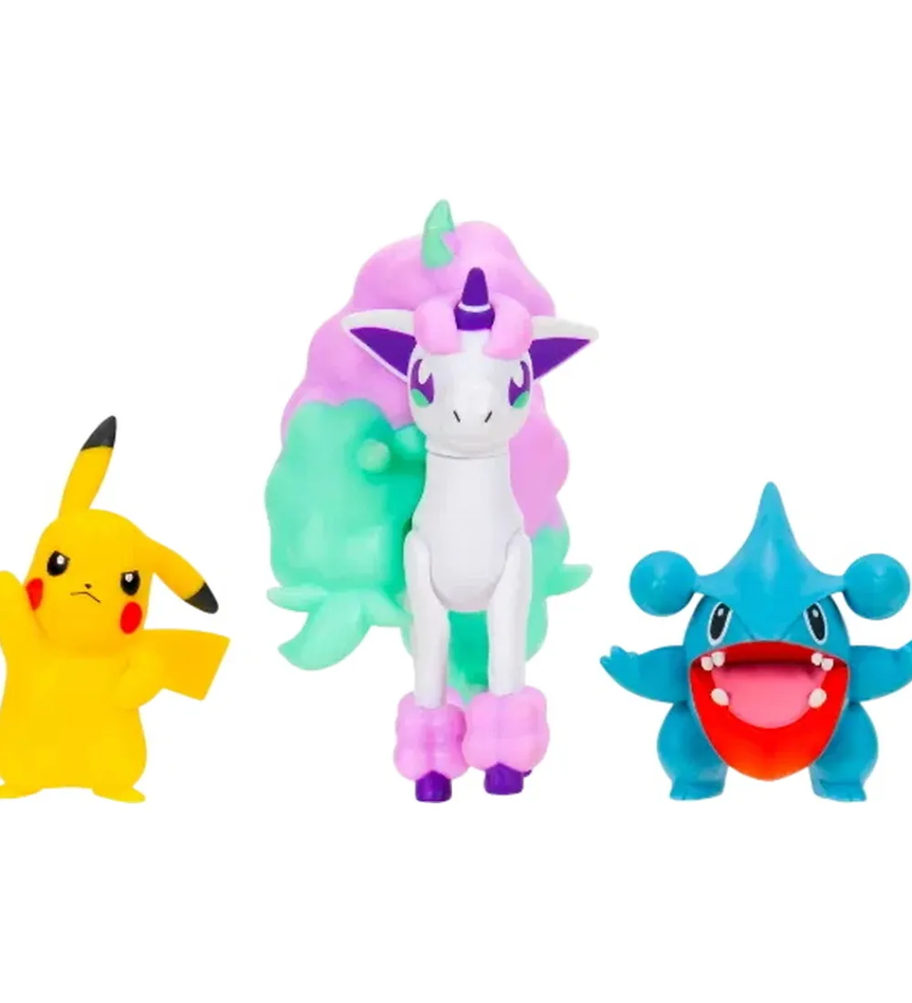 Pokémon Figurer*Figurer - Battle Figure - Pikachu/Gible/Ponyta