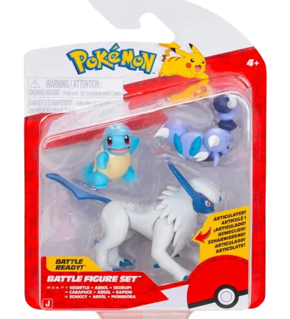 Pokémon Figurer*Figurer - Battle Figure - Squirtle/Absol/Skorupi