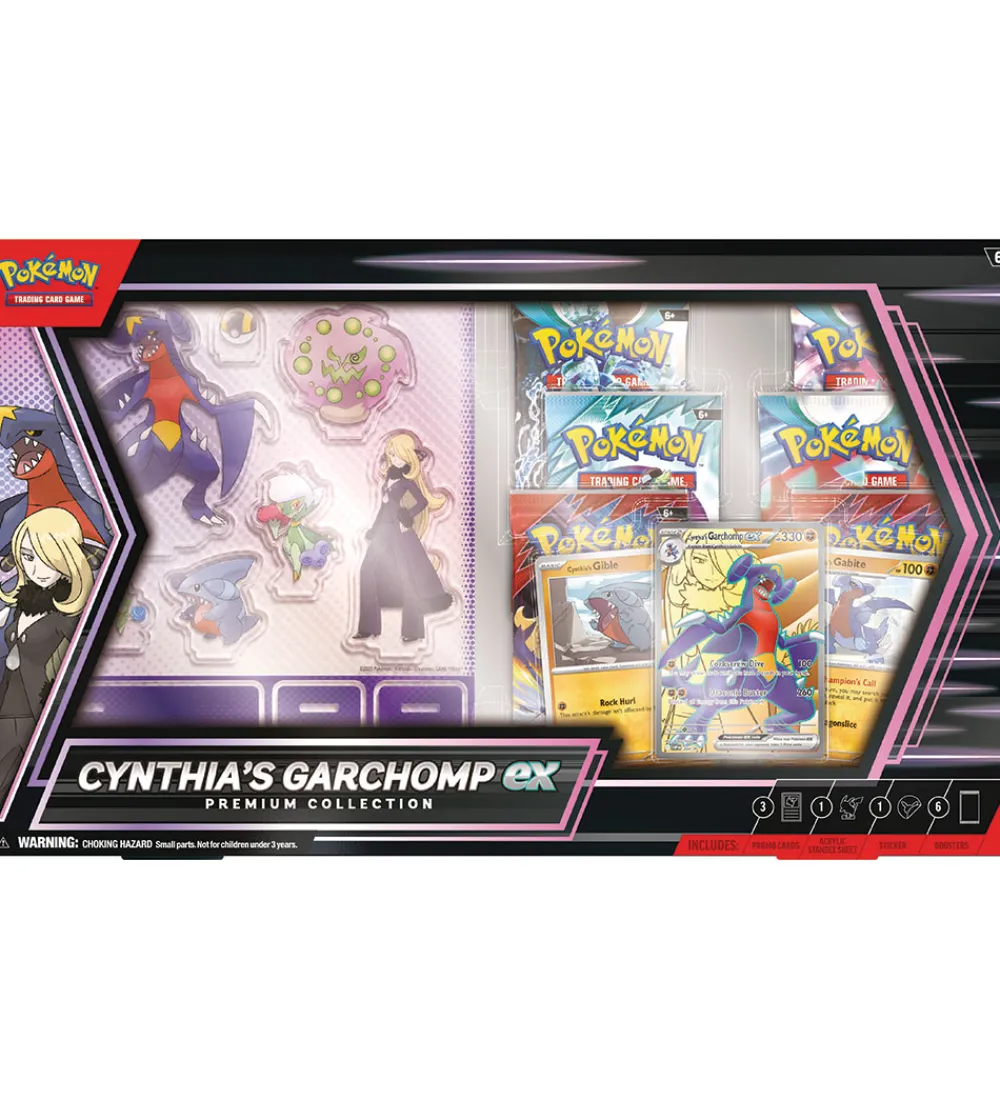 Samlekort-Pokémon Samlekort - Cynthia's Garchomp ex Box - Prem. Collection
