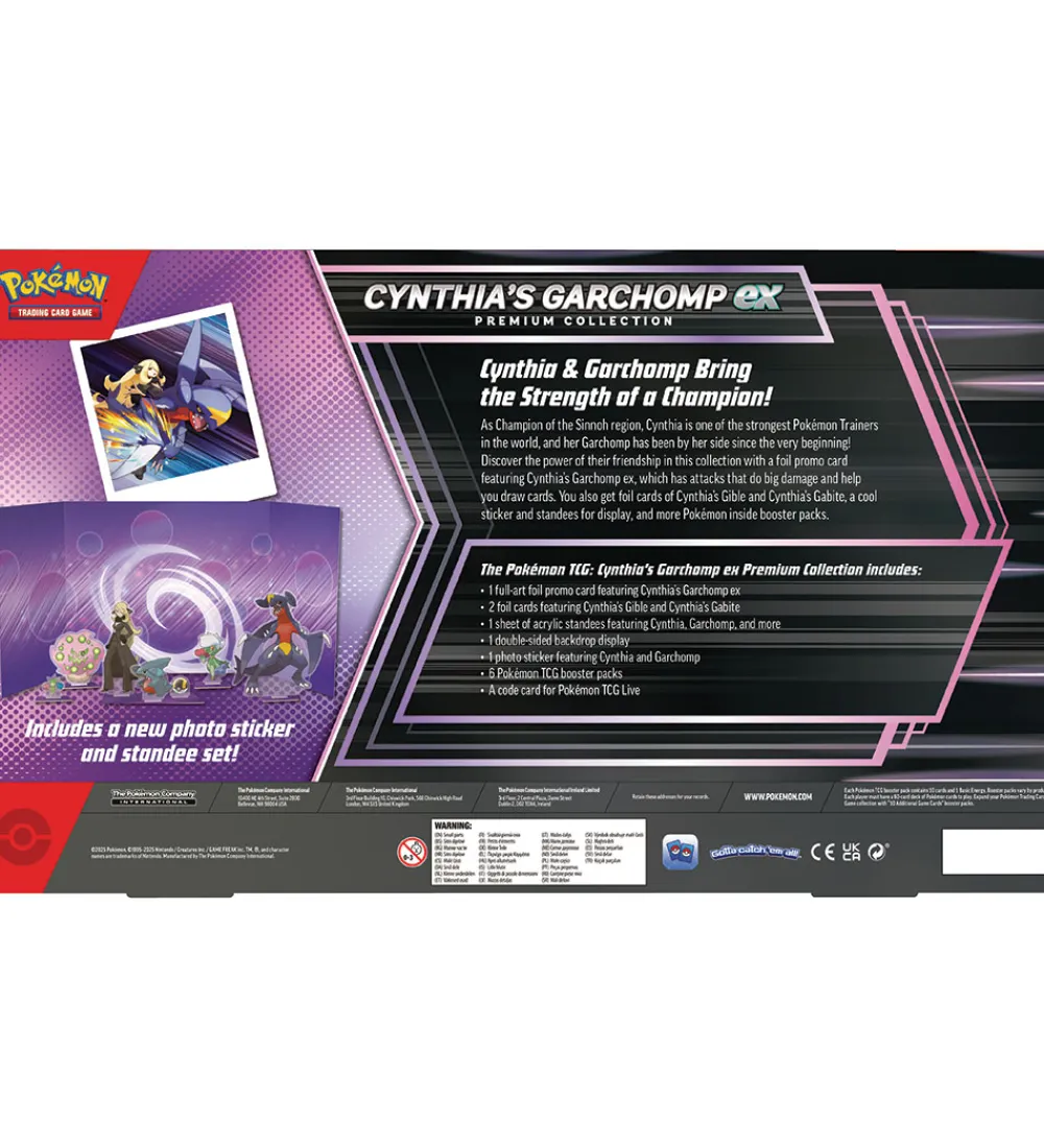 Samlekort-Pokémon Samlekort - Cynthia's Garchomp ex Box - Prem. Collection