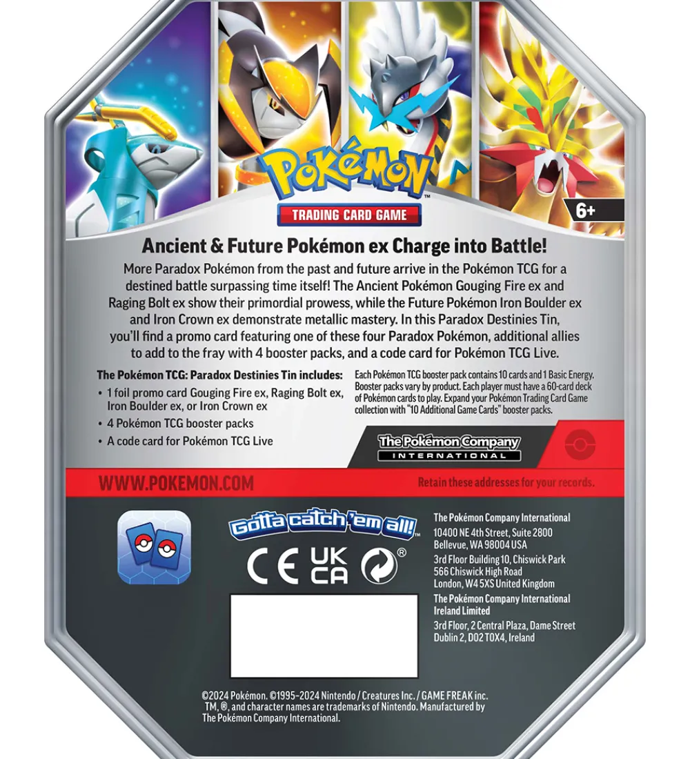Samlekort-Pokémon Samlekort - Paradox Destinies Tin - Iron Crown ex