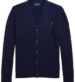 Striktrøjer-Polo Ralph Lauren Cardigan - Strik - Cable - Navy