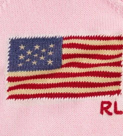 Heldragter-Polo Ralph Lauren Heldragt - Strik - Acacia Pink m. Flag