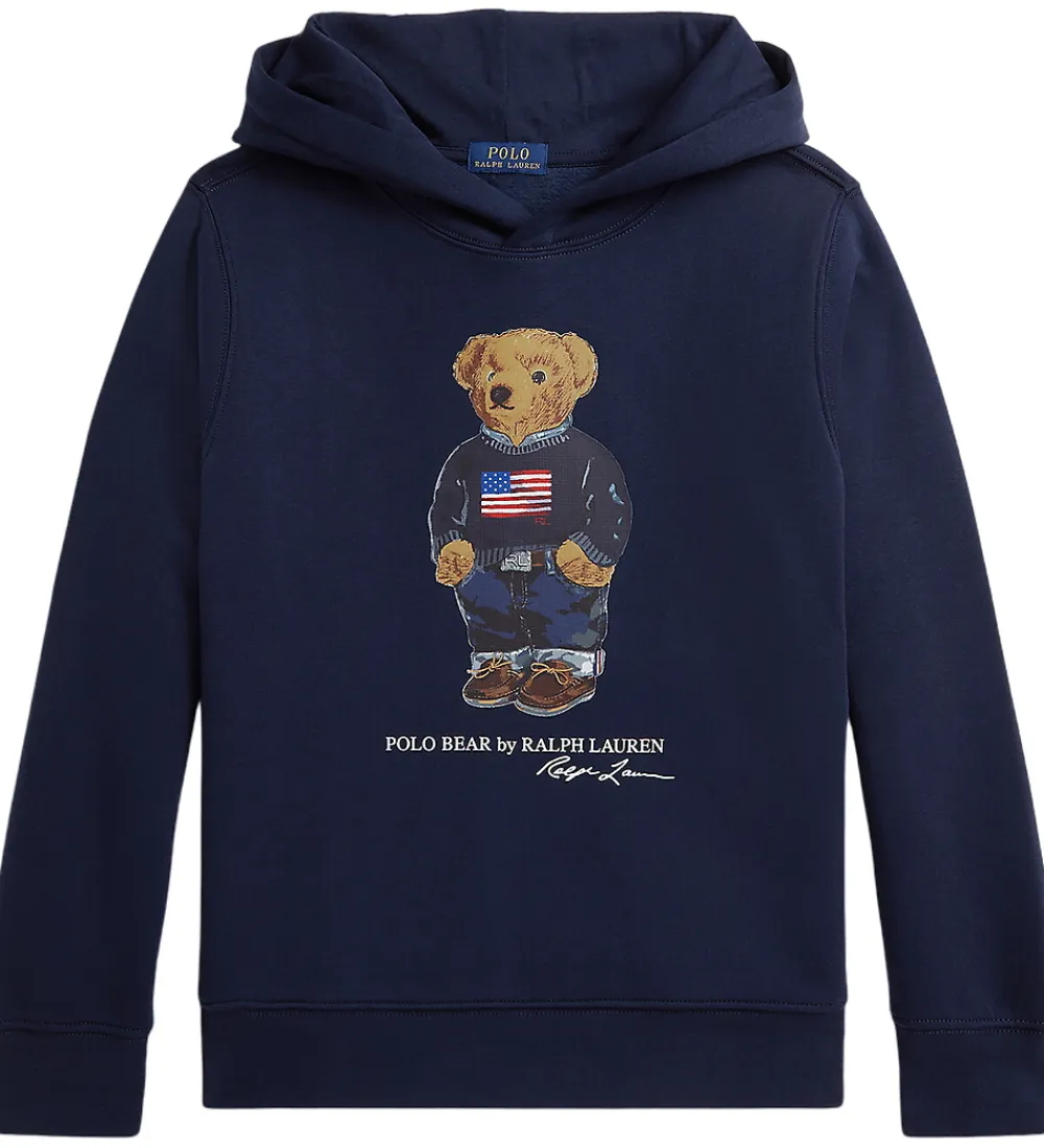 Hættetrøjer|Bluser-Polo Ralph Lauren Hættetrøje - Core Bear - Cruise Navy