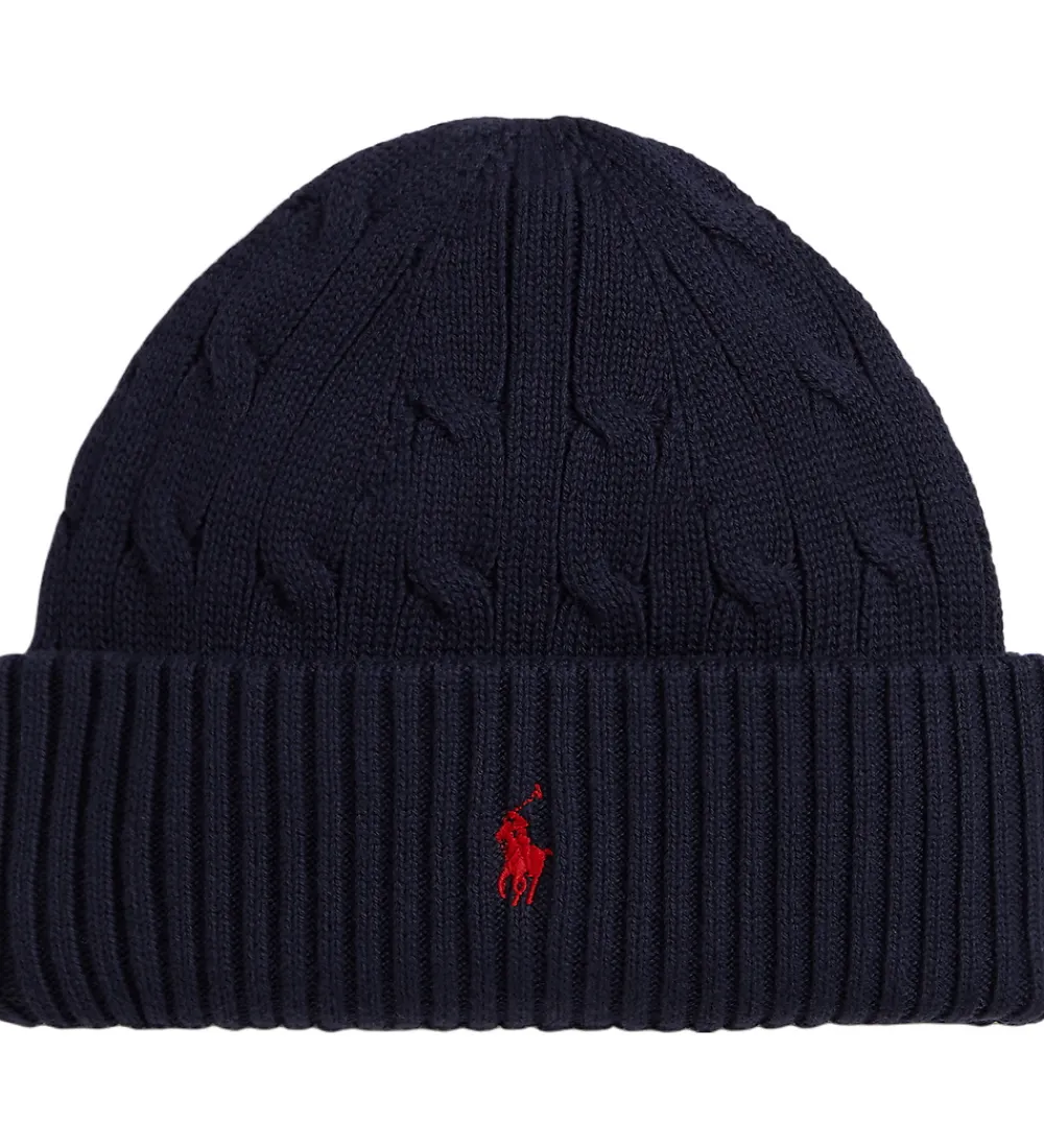 Polo Ralph Lauren Huer Og Hatte*Hue - Strik - Navy