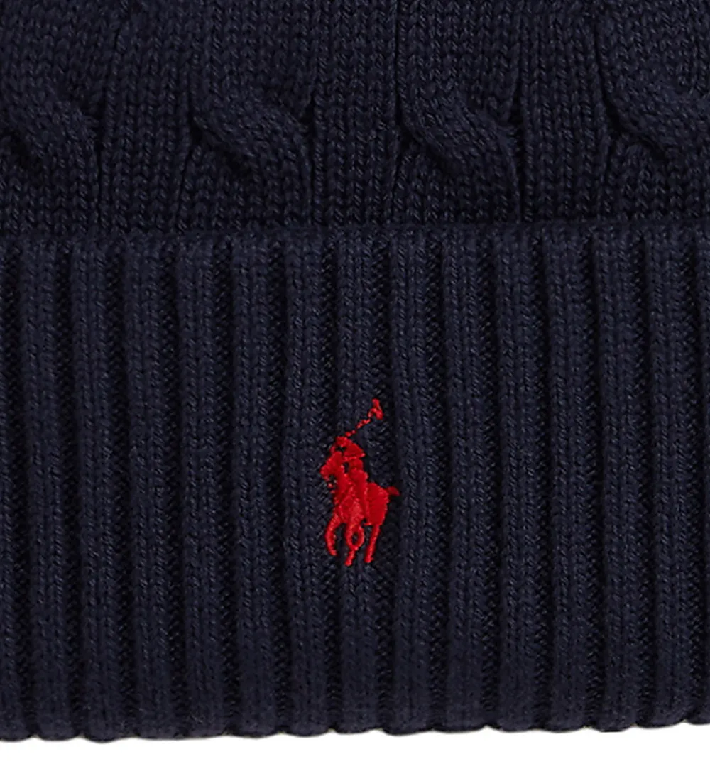 Polo Ralph Lauren Huer Og Hatte*Hue - Strik - Navy
