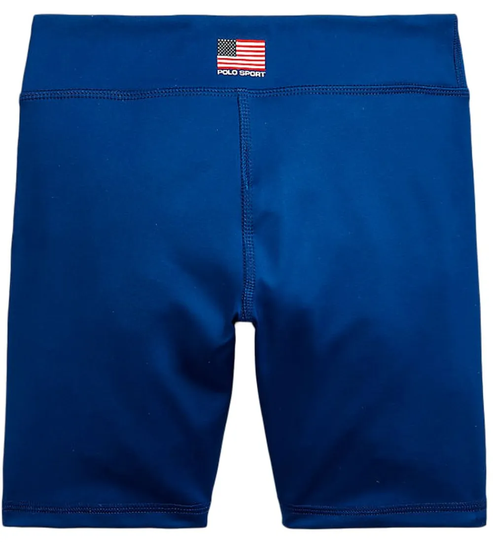 Sportsshorts-Polo Ralph Lauren Shorts - Polo Sport - Blå m. Print