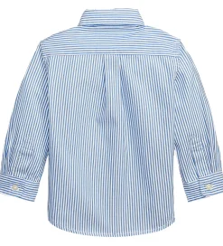 Polo Ralph Lauren Konfirmationstøj*Skjorte - Slim Fit - Blå/Hvidstribet