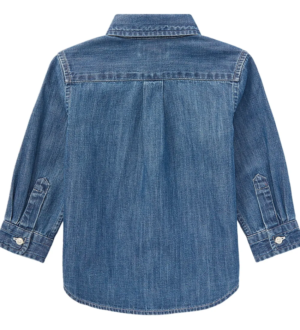 Skjorter|Konfirmationstøj-Polo Ralph Lauren Skjorte - Denim - Dark Blue