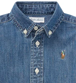 Skjorter|Konfirmationstøj-Polo Ralph Lauren Skjorte - Denim - Dark Blue