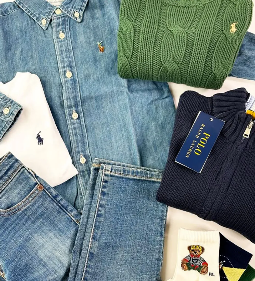 Skjorter|Konfirmationstøj-Polo Ralph Lauren Skjorte - Denim - Dark Blue