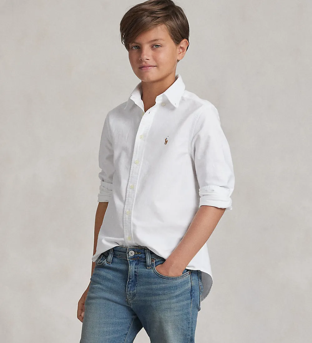 Konfirmationstøj-Polo Ralph Lauren Skjorte - Hvid