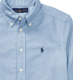 Konfirmationstøj-Polo Ralph Lauren Skjorte - Lyseblå