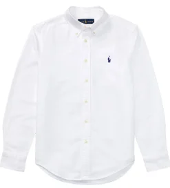 Konfirmationstøj-Polo Ralph Lauren Skjorte - Hør - Hvid
