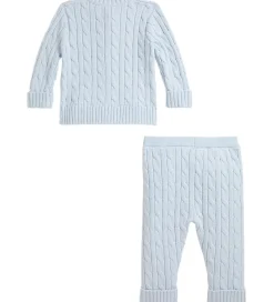 Polo Ralph Lauren Striktrøjer*Sæt - Cardigan/Bukser - Strik - Pearl Blue