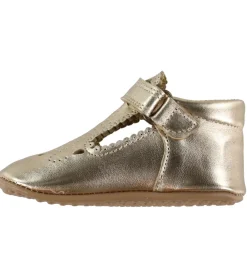Pom Pom Begyndersko*Ballerina hjemmesko - T-bar - Dusry Gold
