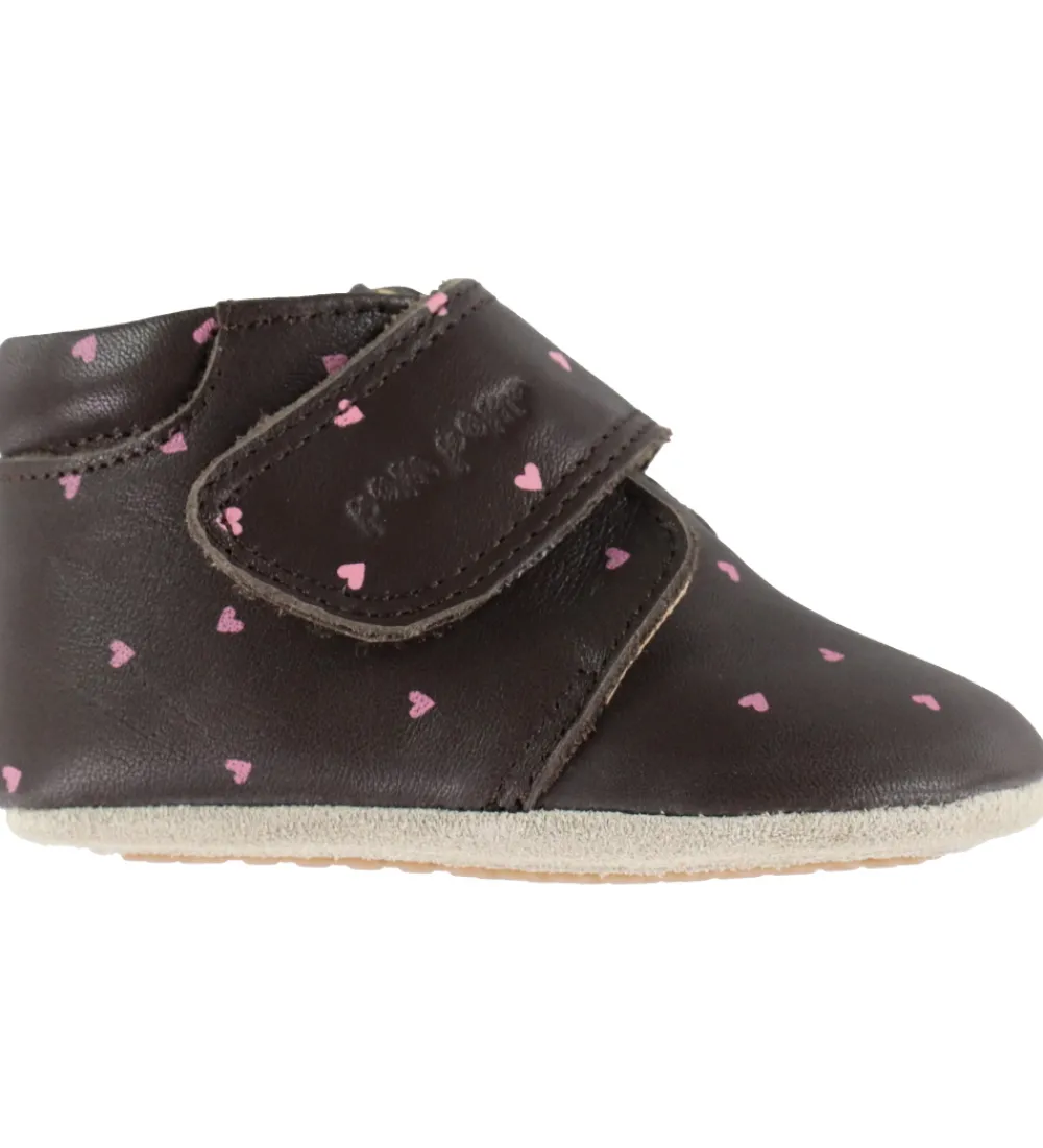 Pom Pom Begyndersko*Skindfutter - Beginners Velcro - Heart AOP