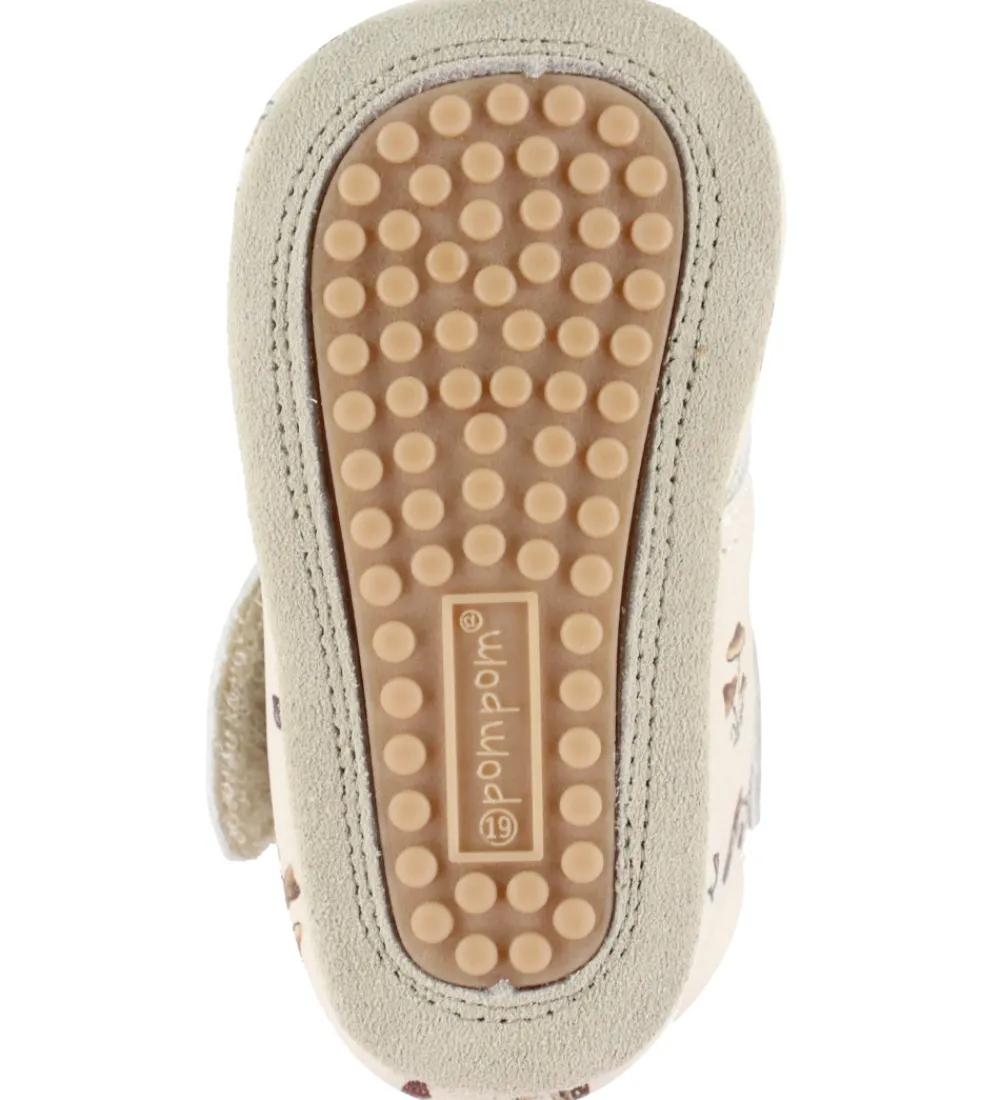Begyndersko-Pom Pom Skindfutter - Beginners Velcro - Fungi AOP