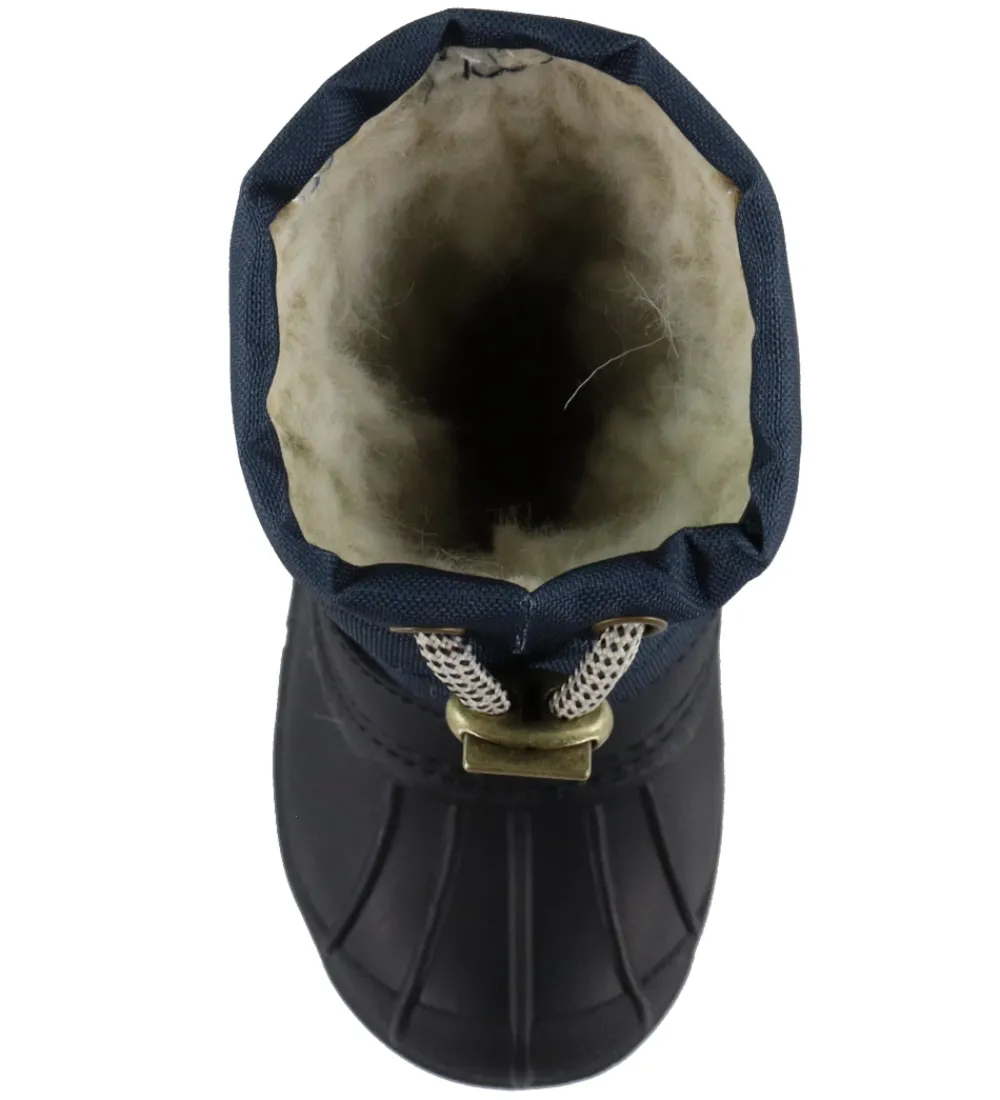 Vinterstøvler-Pom Pom Vinterstøvler - PmWill - Navy