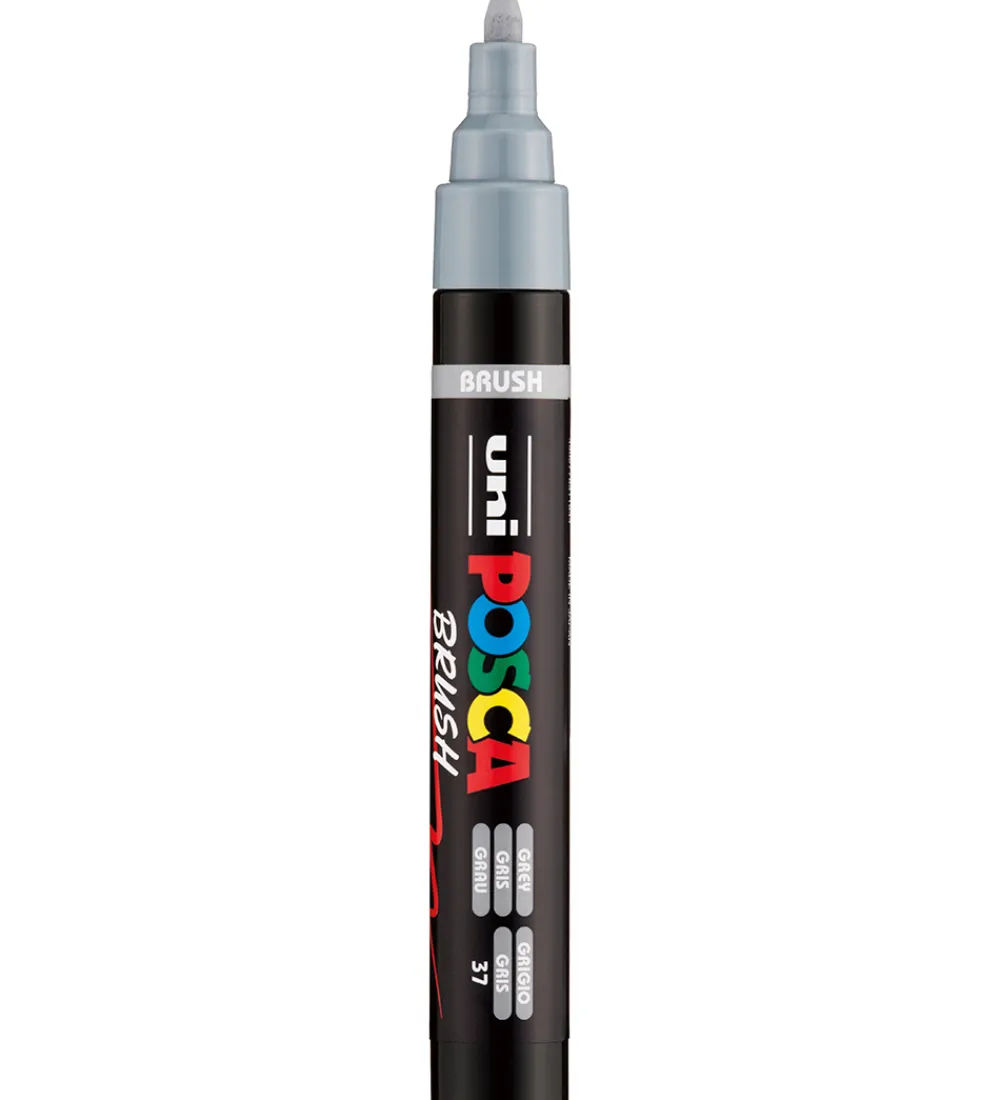 Tuscher Og Farver|Kreativ Leg-Posca Tusch - PC-5BR - Grå
