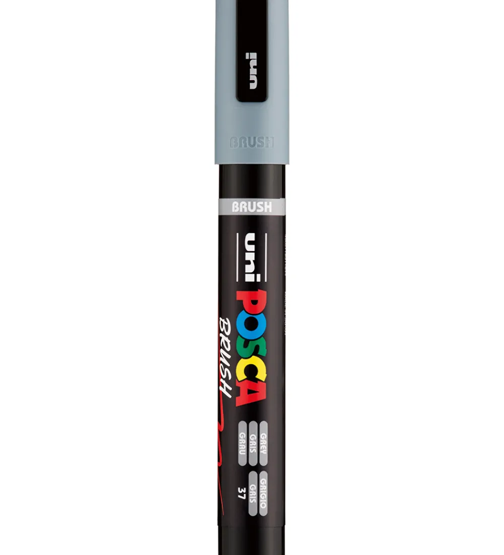 Tuscher Og Farver|Kreativ Leg-Posca Tusch - PC-5BR - Grå