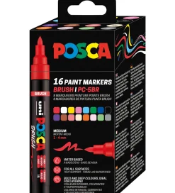 Posca Tuscher Og Farver|Kreativ Leg*Tuscher - PC5BR - 16 stk. - Multifarvet