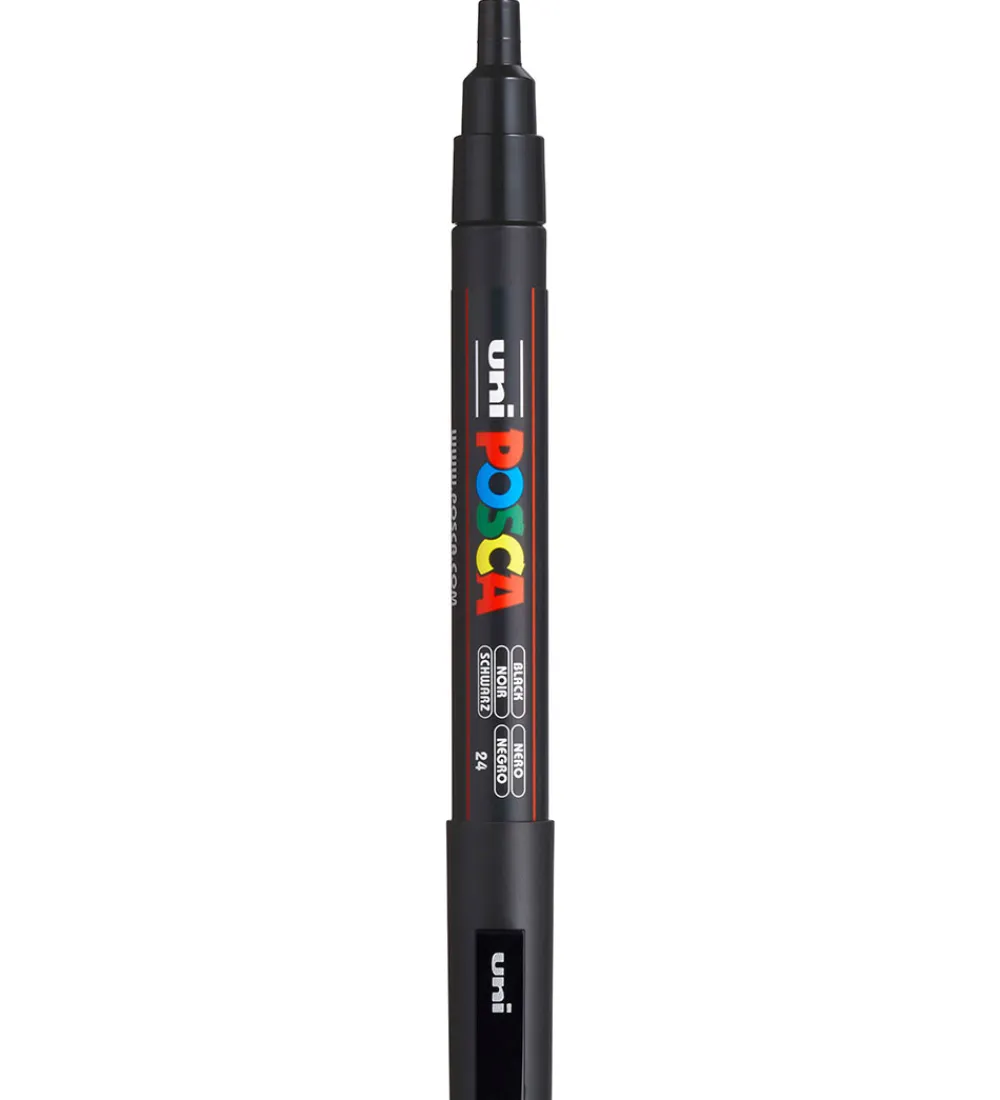 Posca Tuscher Og Farver*Tuscher - PC-3M - 4 stk. - Rød/Gul/Blå/Sort