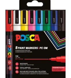 Tuscher Og Farver-Posca Tuscher - PC-3M - 8 stk. - Multifarvet