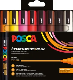 Posca Tuscher Og Farver*Tuscher - PC-5M - 8 stk. - Multifarvet
