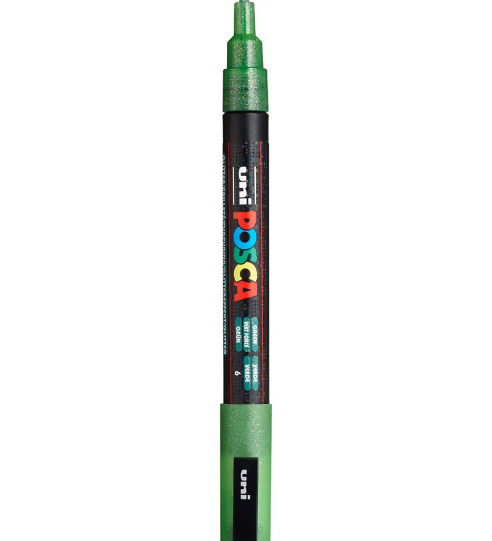 Tuscher Og Farver-Posca Tuscher - PC-3M - 4 stk. - Blå/Grøn/Lilla m. Glimmer