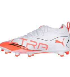 Puma Fodboldstøvler - Kunst (Ag)|Fodboldstøvler - Græs (Fg)*Fodboldstøvler - Ultra 5 Match FG/AG Jr - Hvid/Sort/Glowing
