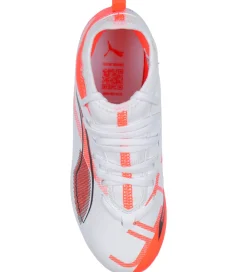 Puma Fodboldstøvler - Kunst (Ag)|Fodboldstøvler - Græs (Fg)*Fodboldstøvler - Ultra 5 Match FG/AG Jr - Hvid/Sort/Glowing
