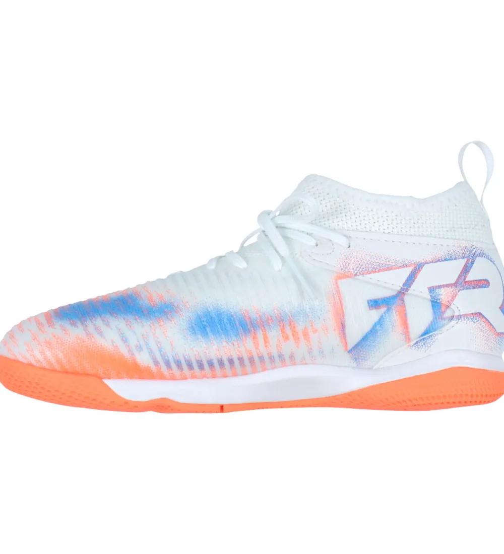 Indendørssko|Fodboldstøvler - Indendørs (Ic)-Puma Indendørssko - Future 8 Match IT+Mid - White/ Black/Glo
