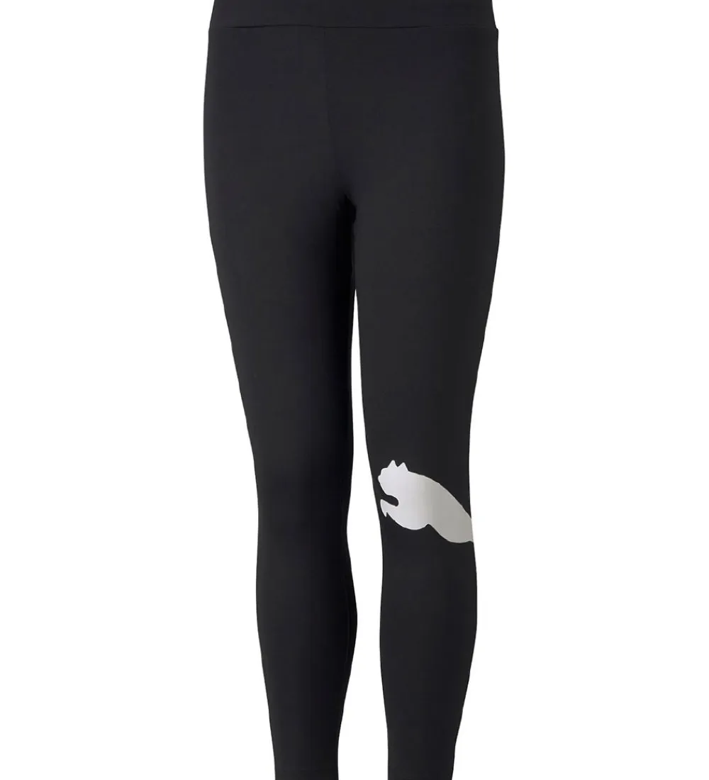 Puma Gymnastiktøj*Leggings - Active - Sort m.Hvid Logo