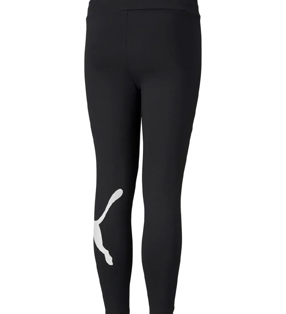 Puma Gymnastiktøj*Leggings - Active - Sort m.Hvid Logo