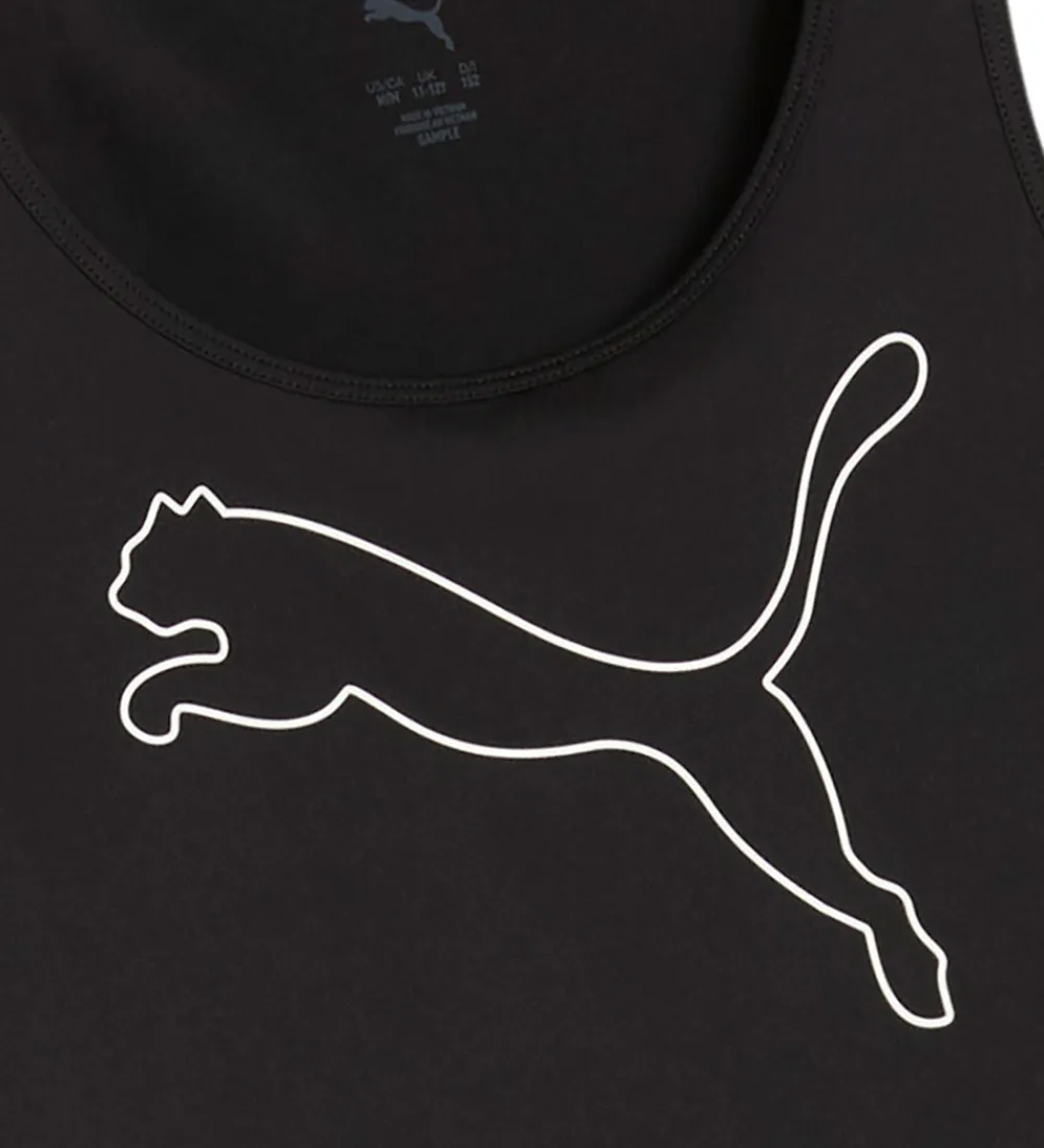 T-Shirts Og Toppe-Puma Træningstop - Tad Ass Cat Logo - Sort