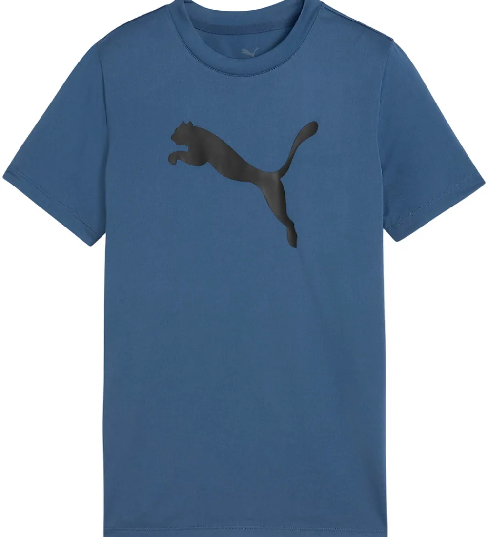 Puma T-Shirts Og Toppe|Træning Og Gymnastik*T-shirt - Tad - Dark Indigo m. Logo