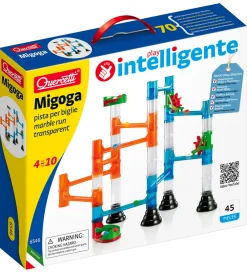 Quercetti Kuglebaner*Kuglebane - Migoga Marble Run Transparent - 45 Dele -