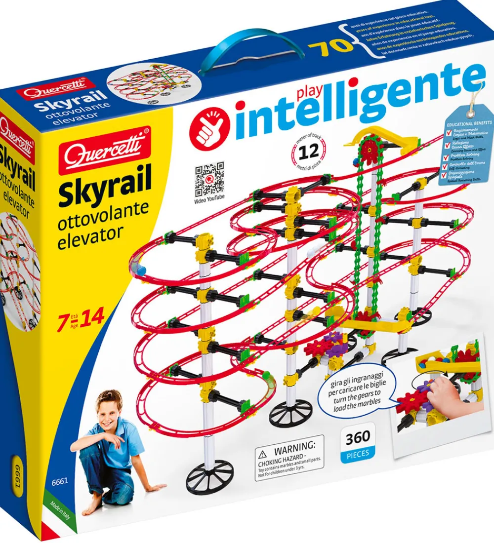 Quercetti Kuglebaner*Kuglebane - Skyrail Ottovolante Elevator - 360 Dele -