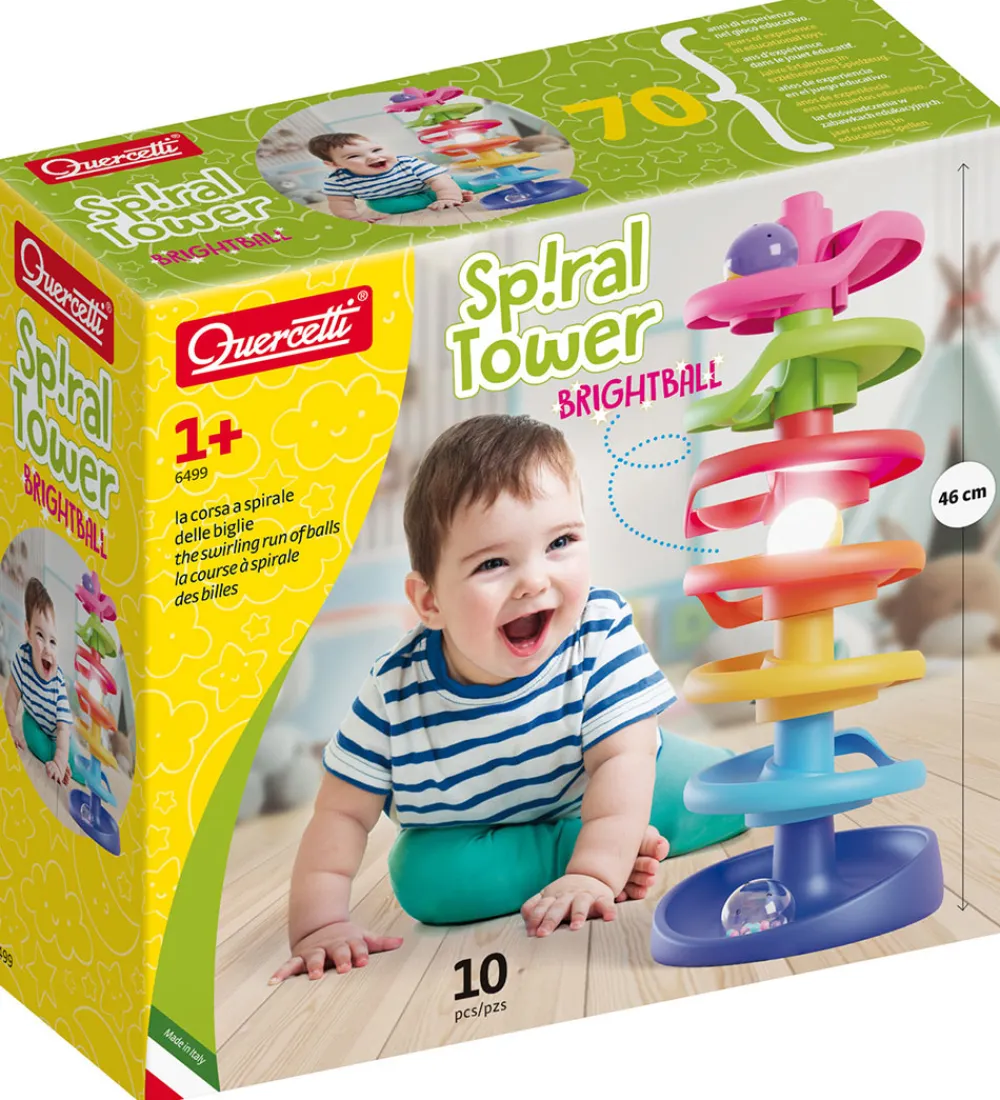 Kuglebaner-Quercetti Kuglebane - Spiral Tower - Brightball - 10 Dele - 6499
