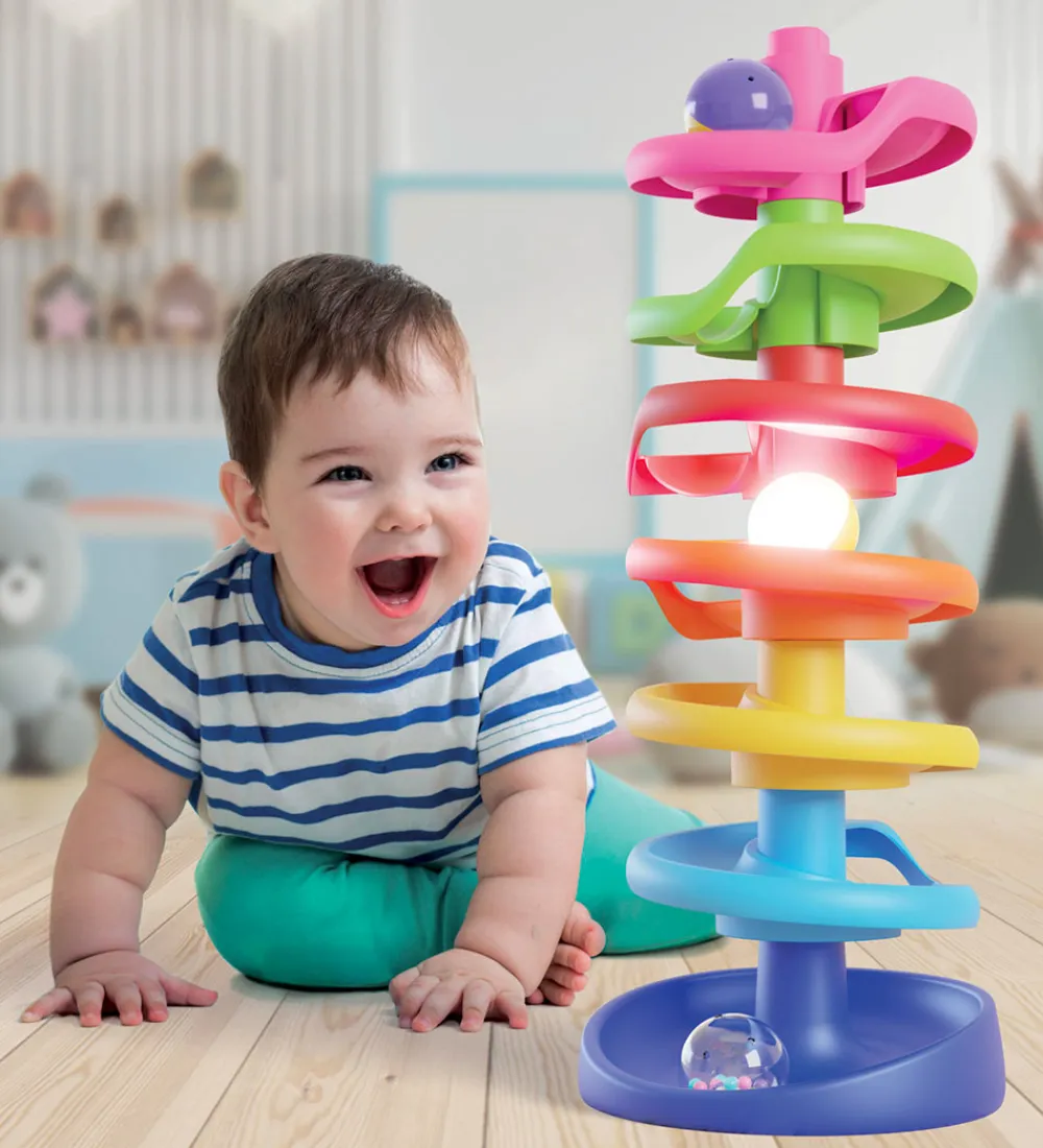 Kuglebaner-Quercetti Kuglebane - Spiral Tower - Brightball - 10 Dele - 6499