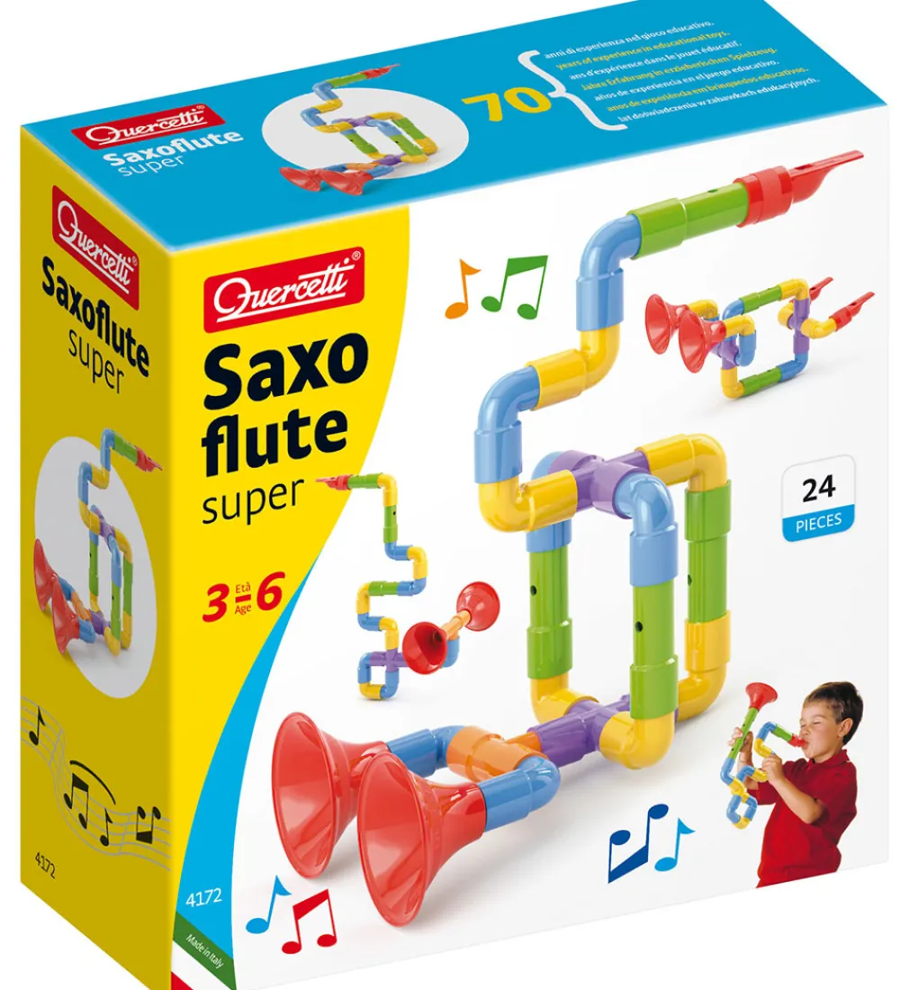 Musikinstrumenter-Quercetti Saxofon - Byg Selv - 24 Dele - 04172